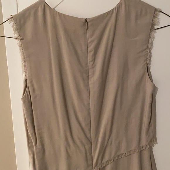 NWOT OBAKKI beige sleeveless dress Sz 4 - Picture 3 of 3